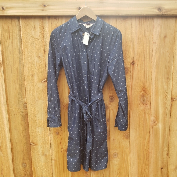 $10 Sale! NWT! Brooks Brothers Anchor Shirtdress - Picture 6 of 6